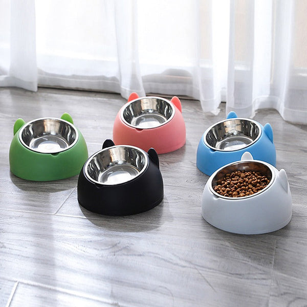 Elevated Stainless Steel Cat Bowl