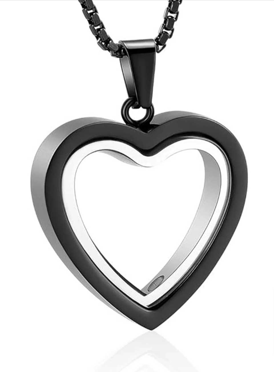 Heartfelt Remembrance Stainless Steel Heart Cremation Pendant