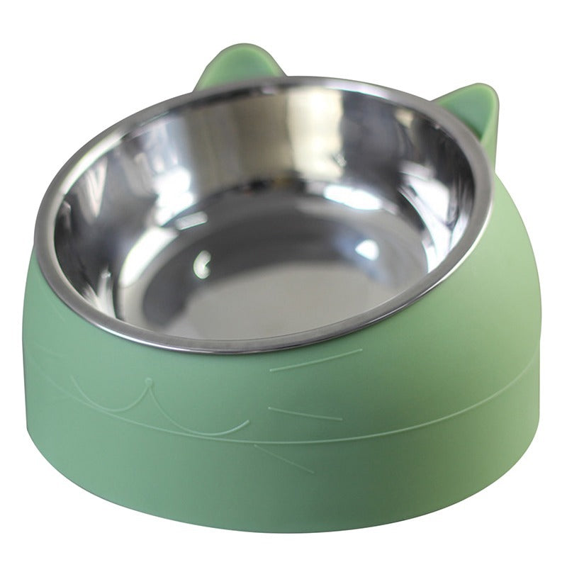 Elevated Stainless Steel Cat Bowl