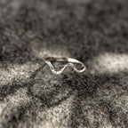 Electroplated Water Wave Ring