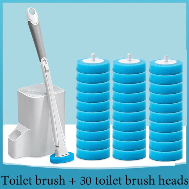 Disposable Toilet Cleaning Brush Set
