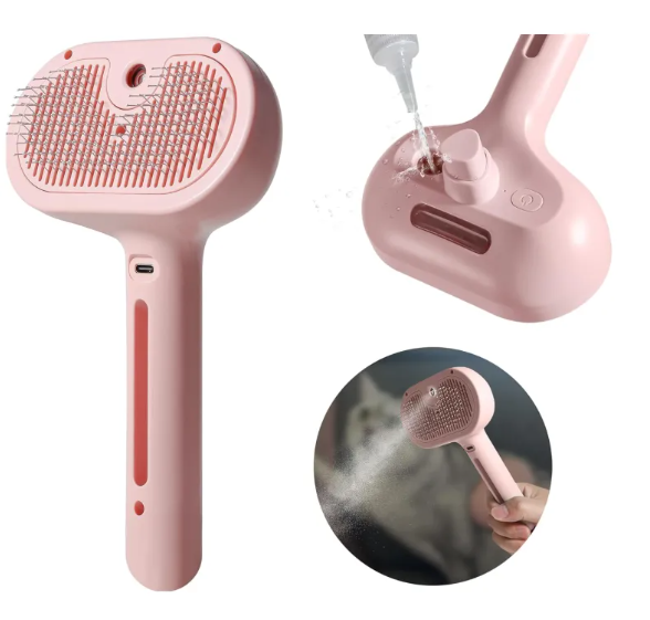 3-in-1 Pet Hair Spray Brush