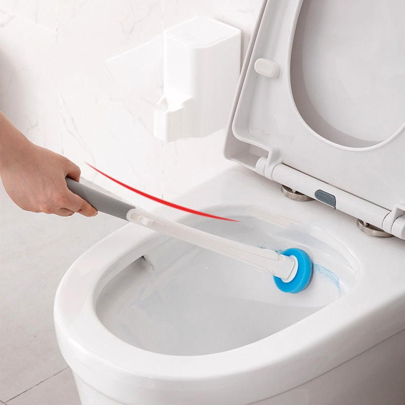 Disposable Toilet Cleaning Brush Set