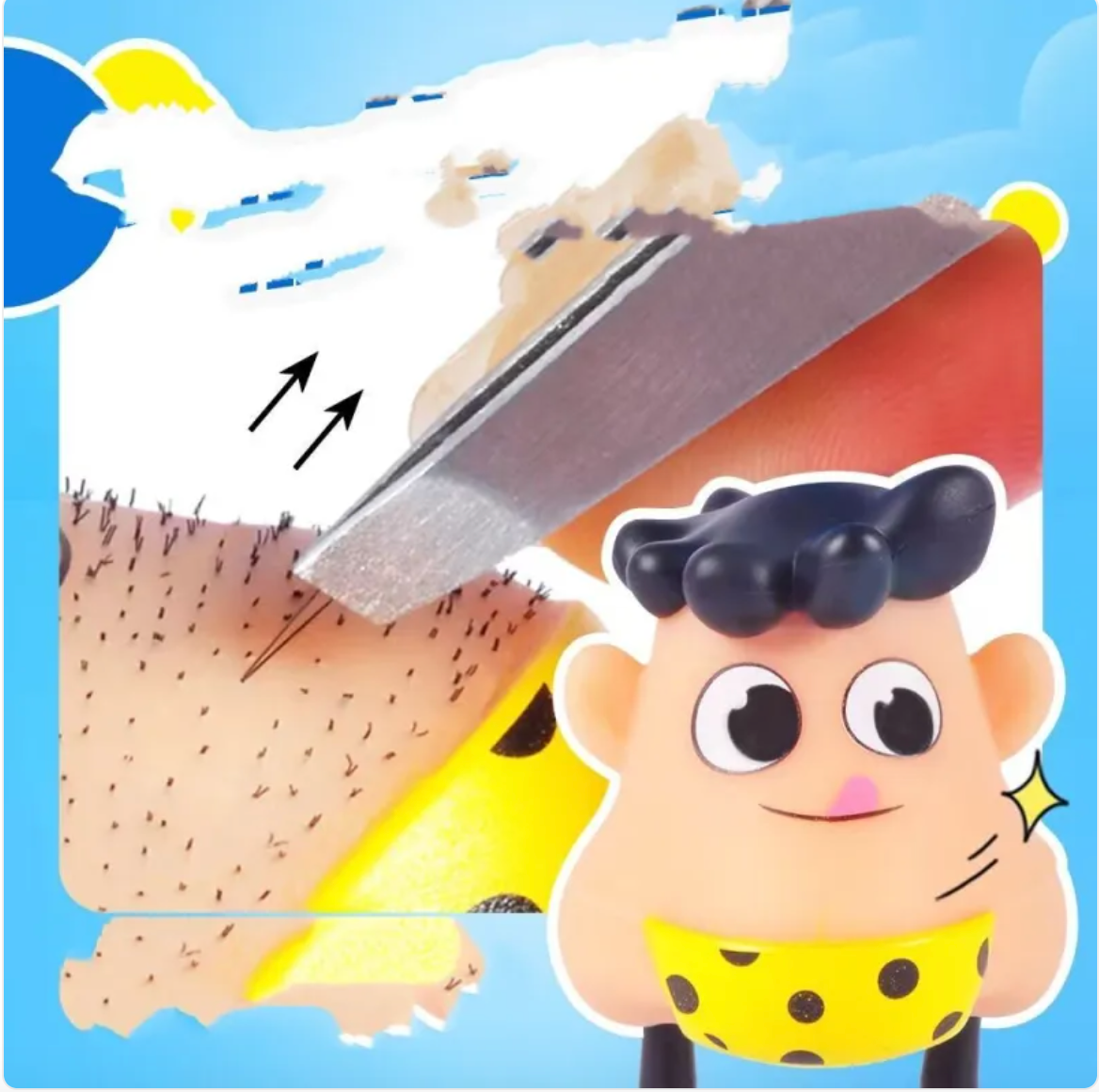 Novelty Hair Pulling Vent Toy