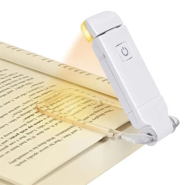 LED USB Rechargeable Book Light – Clip-On Eye Protection Reading Light