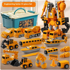 35pcs Magnetic Engineering Car Building Blocks Set