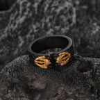 Retro Geometric Statement Ring