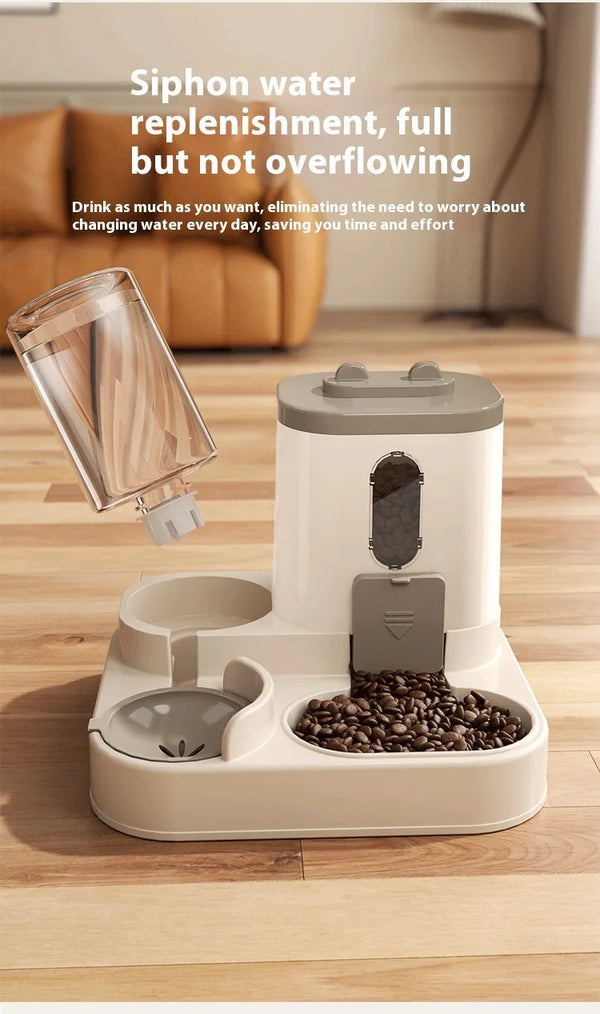 2-in-1 Automatic Pet Feeder & Water Dispenser