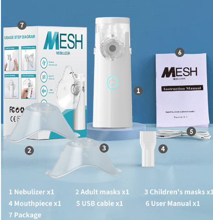 Portable Handheld Mesh Nebulizer