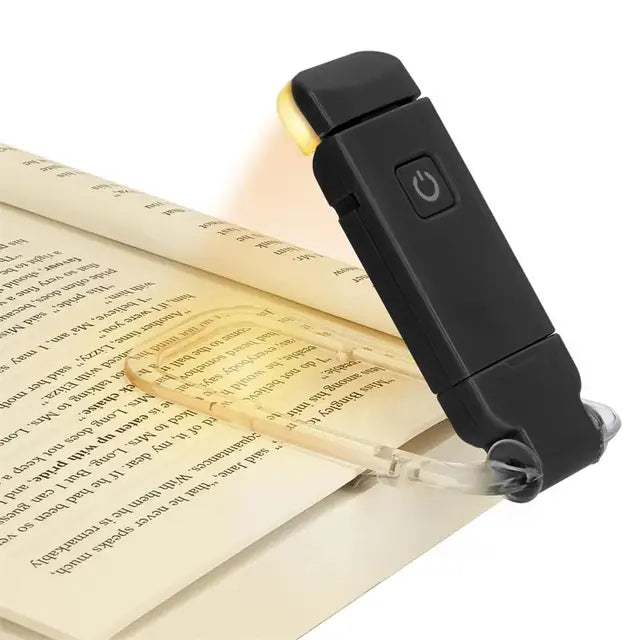 LED USB Rechargeable Book Light – Clip-On Eye Protection Reading Light