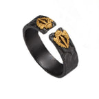 Retro Geometric Statement Ring