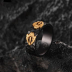 Retro Geometric Statement Ring
