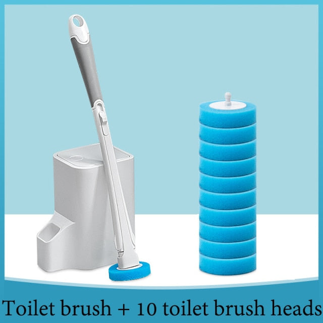 Disposable Toilet Cleaning Brush Set