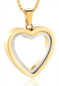 Heartfelt Remembrance Stainless Steel Heart Cremation Pendant