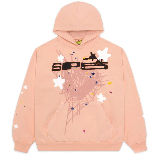 Spider Letter Print Heavyweight Hoodie