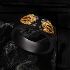 Retro Geometric Statement Ring