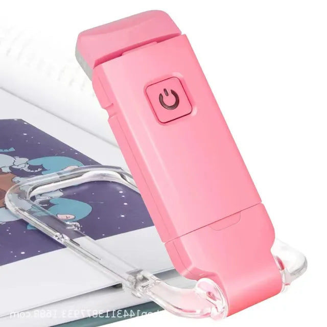 LED USB Rechargeable Book Light – Clip-On Eye Protection Reading Light