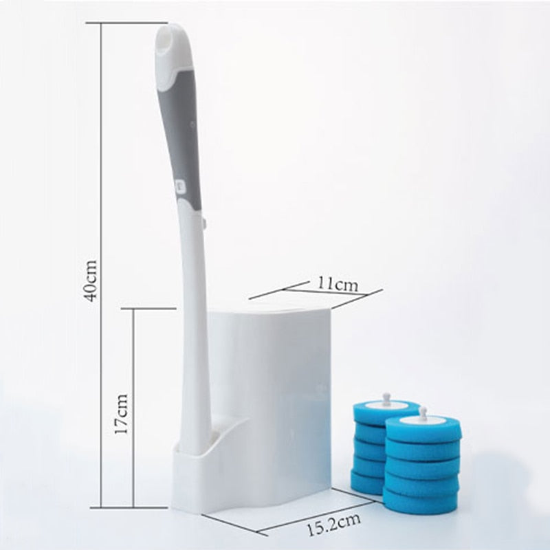 Disposable Toilet Cleaning Brush Set