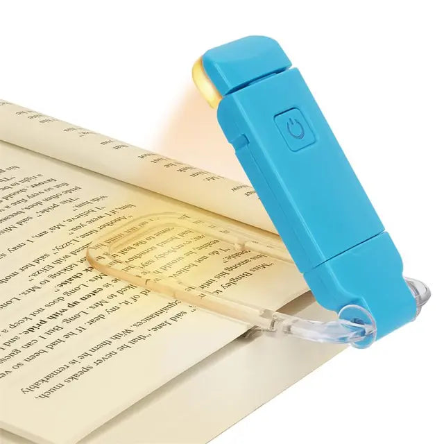 LED USB Rechargeable Book Light – Clip-On Eye Protection Reading Light