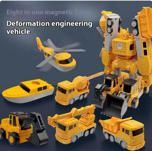 35pcs Magnetic Engineering Car Building Blocks Set