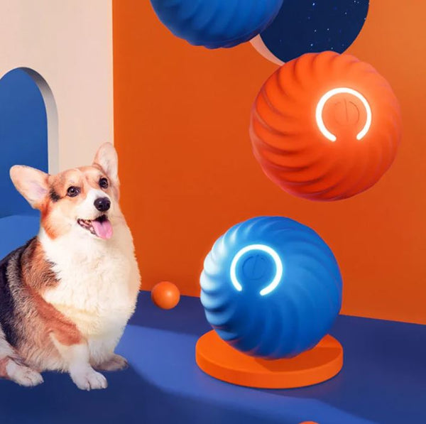 Smart Moving Dog Ball Toy – Automatic Electronic Rolling & Bouncing Chew Toy