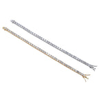 Hip Hop Single Row Zircon Tennis Chain Bracelet
