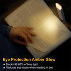 LED USB Rechargeable Book Light – Clip-On Eye Protection Reading Light
