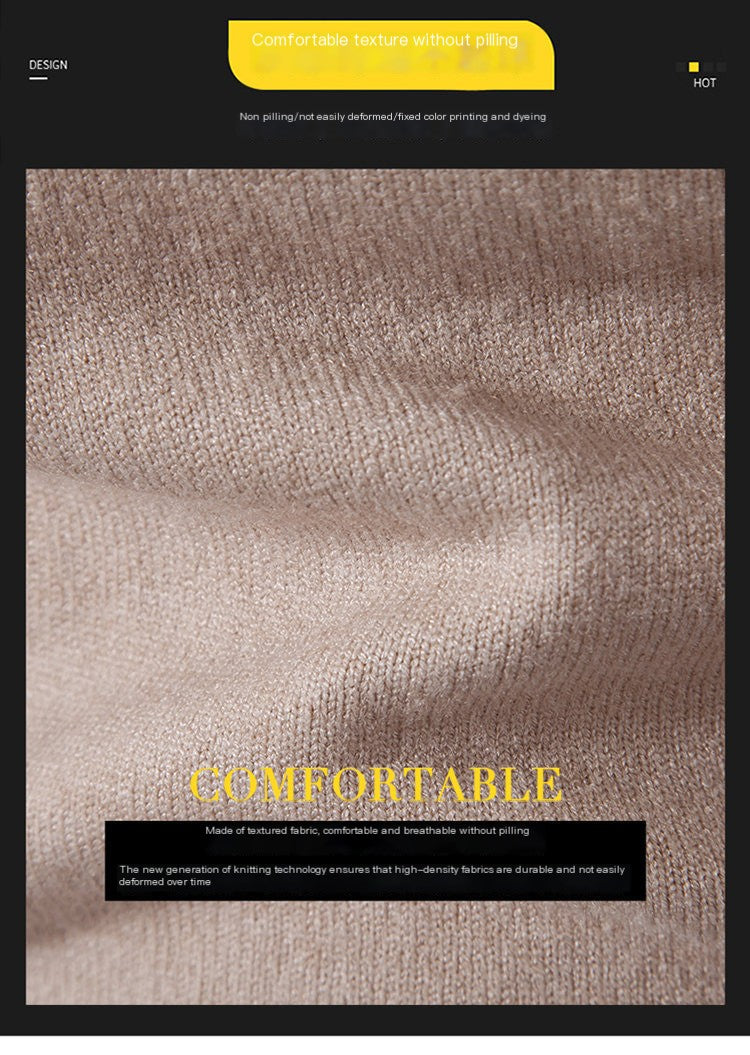 Men's Plus Size Fleece Zip Mock Neck Sweater