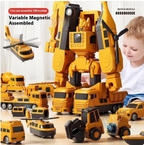 35pcs Magnetic Engineering Car Building Blocks Set