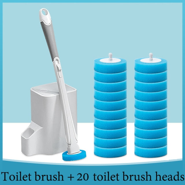 Disposable Toilet Cleaning Brush Set