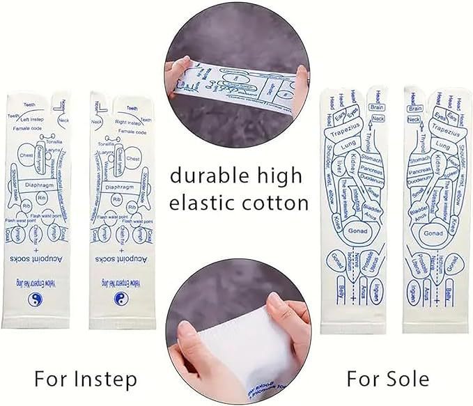 Reflexology Socks with Massage Tool (One Set)