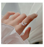 S925 Sterling Silver Plated Butterfly Ring