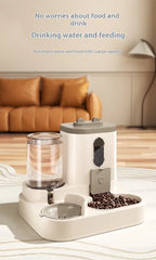 2-in-1 Automatic Pet Feeder & Water Dispenser