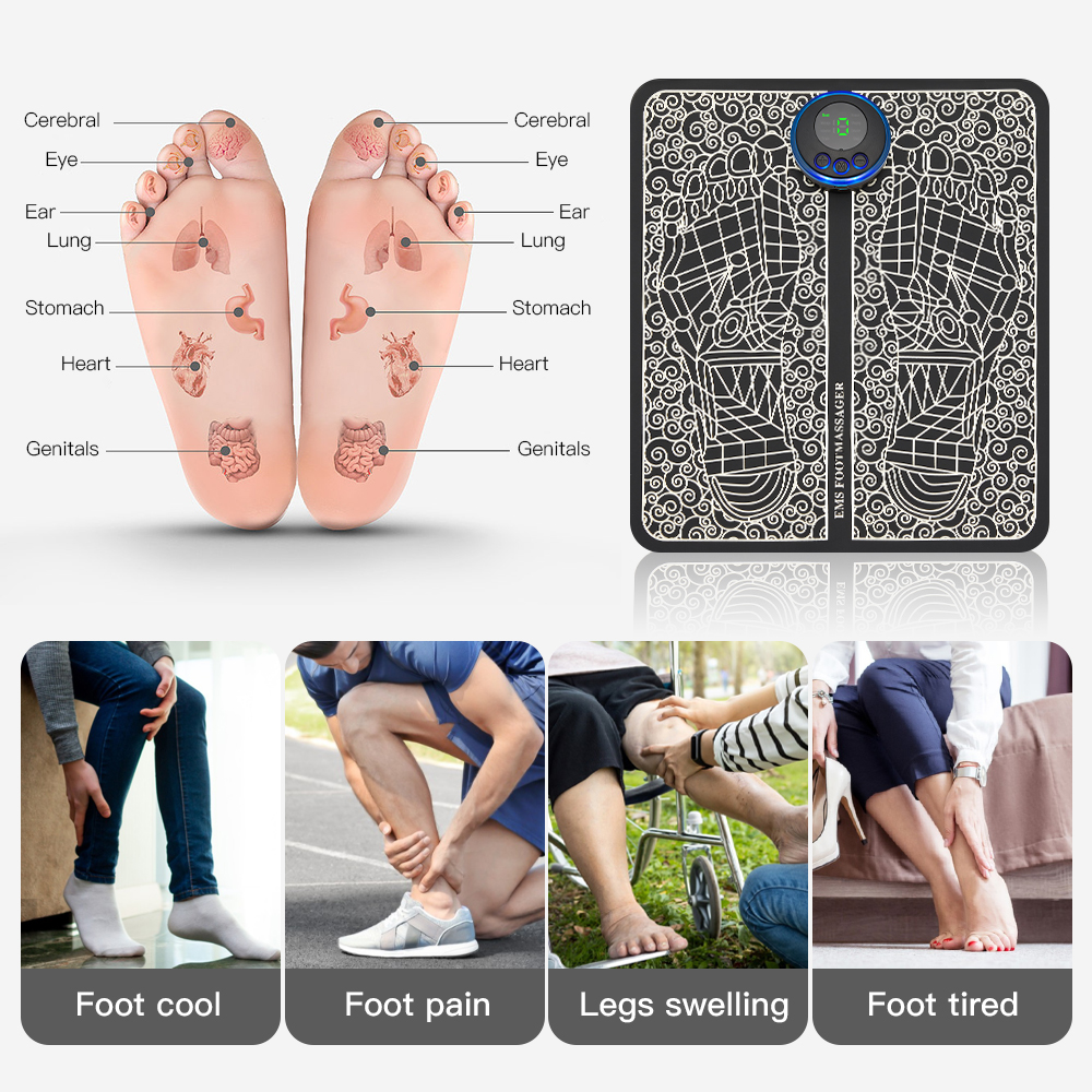 Smart Foldable Foot Massage Pad