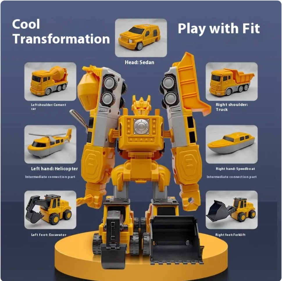 35pcs Magnetic Engineering Car Building Blocks Set