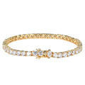 Hip Hop Single Row Zircon Tennis Chain Bracelet