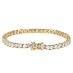 Hip Hop Single Row Zircon Tennis Chain Bracelet