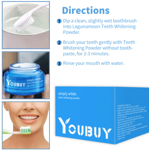 YOUBUY Simply White Teeth Whitening Powder (15g)