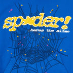 Spider Letter Print Heavyweight Hoodie