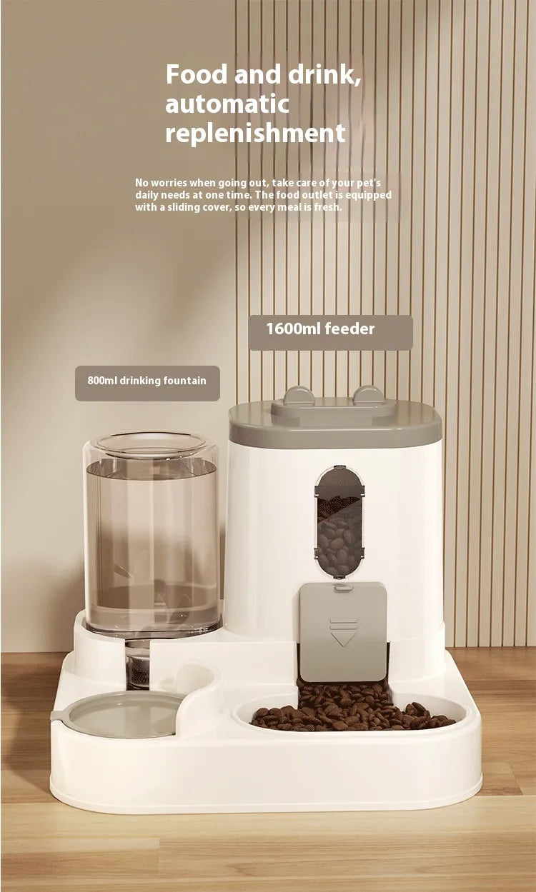 2-in-1 Automatic Pet Feeder & Water Dispenser