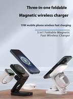 3-in-1 Magnetic Foldable Wireless Charger